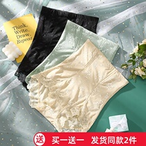 Thin high-waisted belly pants postpartum beauty waist lifting hip belly pants lace jacquard underwear women