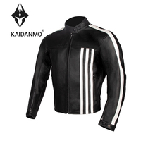KAIDANMO motorcycle mens riding suit knight heavy motorcycle fall-proof leather retro jacket autumn and winter warm four seasons
