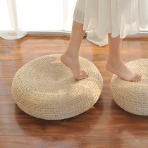 Japanese straw futon cushion Thickened round tea Ceremony Tatami Yoga Rattan meditation mat Floor cushion