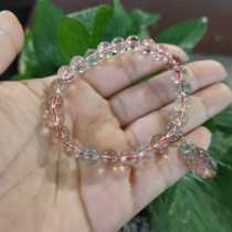 Putuoshan color hair crystal bracelet Buddha beads beautiful gift to send packaging high permeability watermelon tourmaline Ruyi only this 1
