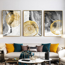 Simple Nordic style sofa background wall decorative painting living room hanging painting triple abstract creative aisle restaurant mural