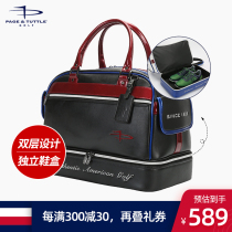 American PT new Golf clothes bag men double shoes bag black and white Hand bag women Golf ball clothes bag