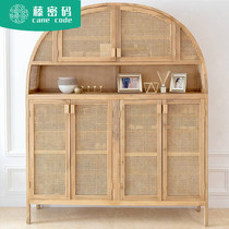 Fuji Code Jump Super Cabinet Northern Europe Solid Wood Shutter Different Meal Cabinet can be customized in wind