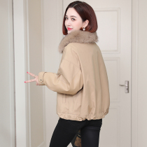 zqqz Parker womens 2021 New Rex rabbit hair liner fox fur collar small man short fur coat 2737