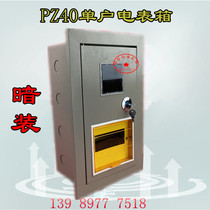 Special PZ40 single-phase meter box Single household household meter box Iron 1 household 250*400*140 concealed