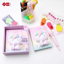 Unicorn decompression book soft and cute girl heart toy super cute net red decompression painting book vent artifact