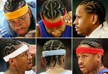 Headscarf forehead protection hairband mens basketball protective gear James Anthony Iverson Kobe Wheat football female