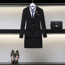 Suit suit womens three-piece set of British style professional attire high-end temperament OL formal wear sales department work clothes group purchase