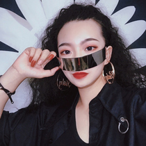 Super cool technology sense integrated glasses cyberpunk personality nightclub pop eyes Japanese two-dimensional men and women tide