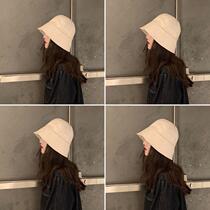 Net red money black retro day series bucket fisherman hat lady spring summer and Han version tides sunscreen sunscreen hat 100 hitch to cover