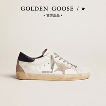 Golden Goose mens shoes Super-Star retro Dirty Dirty Shoes Small White Shoes Blue Tail Stars Casual Board Shoes