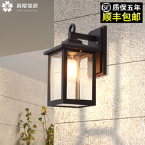 Outdoor Wall Lamp Waterproof Outdoor Villa Veranda Hallway Patio External Wall Garden American Minima Terrace Large Doorway Balcony Light