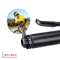 Bike Rearview Mirror Road Handlebars Convex Mirror Viewfinder with lamp rear mirror Riding Supplies Sports Equipment