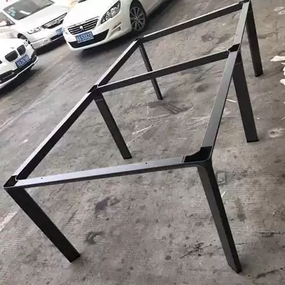High-end office desk foot bracket aluminum conference table leg Training table iron frame foot rock plate table foot bracket customizable legs