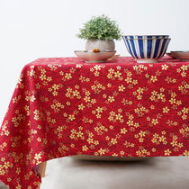 Japanese Table Cloth Day Store Hot Gold Pure Cotton Chinese Ancient Windy Day Style Home Cloth Art Tea Table Decoration Geb