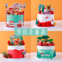 Cake model simulation 2021 new holiday Christmas Net red cartoon birthday cake model window samples