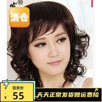 Middle Aged Wig Short Curly Hair Liu Hai Fa Roll Mom Italy Liu Hai Fluffy Lady High Temperature Silk Constant Hair Business