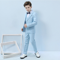Childrens suit jacket Boy striped piano performance suit Boy flower girl dress Poem recitation host suit