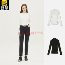 South Korea PXG golf blouses women 21 autumn high collar fashion 100 hitch comfortable knit sports T-shirt