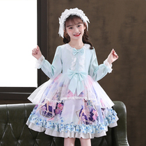 Girl Loretta Long Sleeve Dress Dress Autumn Clothing Children Princess Dresses 2022 New Little Girls Lolita Girl dress dress