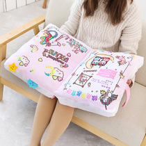 Cartoon simulation book afternoon sleeping pillow sleeping pillow plush pillow student girl heart pillow office waist cushion