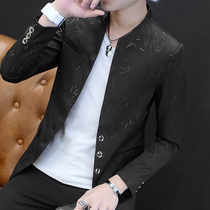 2022 new small suit mens and Korean version of the fashion trends Zhongshan clothing spring and autumn youth handsome and casual western coat of clothes cs