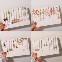 Ear clip without ear hole female advanced sense simple sex cold wind retro French Net Red personality earrings earrings students