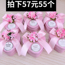 Wedding supplies sugar box tinplate iron candy box personality candy box creative heart-shaped wedding iron box