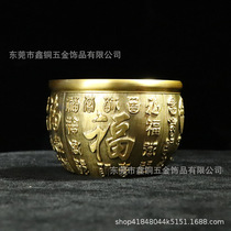 Brass relief ashtray home funquoise decoration office desktop gift crafts creative design