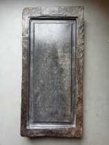 Han brick small shop Han brick tea table ancient brick inkstone pot dry bubble table flat plate round edge groove