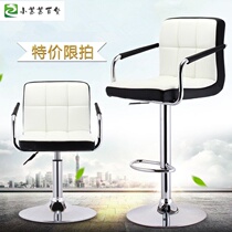 Milk tea shop revolving bar high cashier table and chair comfortable white pedal restaurant with front desk linen tall stool