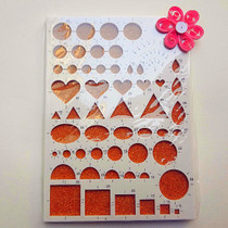 Derivative paper template plate Derivative paper circle ruler Universal ruler Manual foundation special tools Roll paper round modeling pad