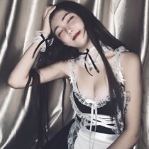Make your cat fall sweetheart baby maid outfit cos maid lingerie sex costume(send rabbit ears