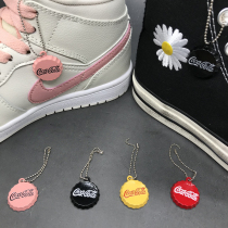 Shoe buckle Cocacola bottle cap decoration pendant canvas shoes casual shoes cute personality trend shoelace pendant chain