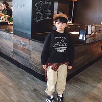 Clearance not boys plus velvet thick clothes Korean version of childrens clothing childrens foreign atmosphere autumn clothes