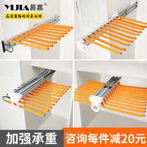 Pants rack Telescopic multi-function side-mounted hanging pants rack Household cabinet damping pants rack Wardrobe pants top-mounted pumping rack