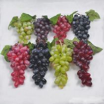 Simulation fruit fake vegetable bread model home decoration photography props fake 60 round grape long raiser