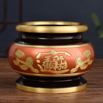 Taiwan pure copper for the Buddha incense burner home dedicated to the god of wealth for the Buddha cup water Cup for the Buddha vase suit