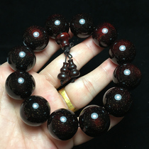 Authentic new Indian leaflet rosewood hand string 20 full gold star old 12 mens Buddha beads bracelet female