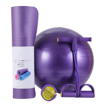 Yoga fitness equipment three-piece suit combination for women with multi-functional weight loss slimming body beginners professional