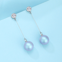 Lydia imitation pearl long earrings women s925 silver needle high-grade sense earrings 2019 new fashion earrings
