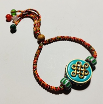 Tibetan Buddhism auspicious knot Baza curse beads colorful diamond knot hand rope male and female couples personality design