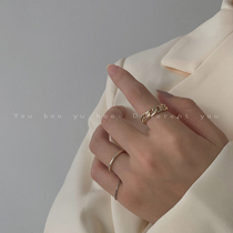 Three-piece set ring ring set combination niche design ins tide cold style fashion personality Net red ring female