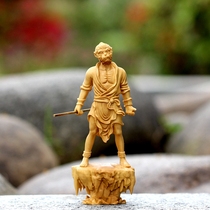 Boxwood carving solid wood living room creative home carving crafts monkey car ornaments Qi Tian DaSheng Sun Wukong