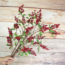 Simulation floral art fake flower living room dining room decoration fruit fruit simulation plant simulation Berry 5 Fork Mulberry fruit