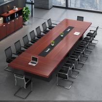 Office furniture conference table long table plate rectangular large minimalist Hyundai Negotiations Desk chair combination