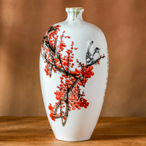 The life-long preservation of the national first-class arts and crafts artist Liu Peizhu pure hand-painted high-end Vase ornaments collection level