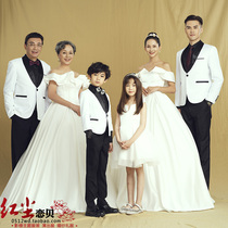 Studio themed clothing a six family couple photography wedding portrait dress Korean suit