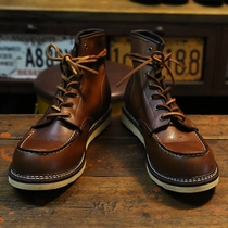 Ami khaki American retro 1907 leather high-top tooling motorcycle shoes men and women 875 Martin boots all-match tide