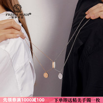 Light luxury niche original design Sun moon stars couple necklace A pair of men and women ins clavicle chain Valentines Day gift